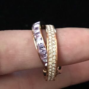 Michael Kors Rose Gold Double Love Ring